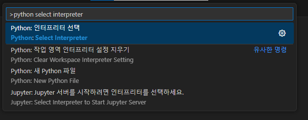 select interpreter2